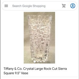 Crystal Large Cut Sierra Vase
